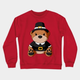 Boy Pilgrim Teddy Bear Crewneck Sweatshirt